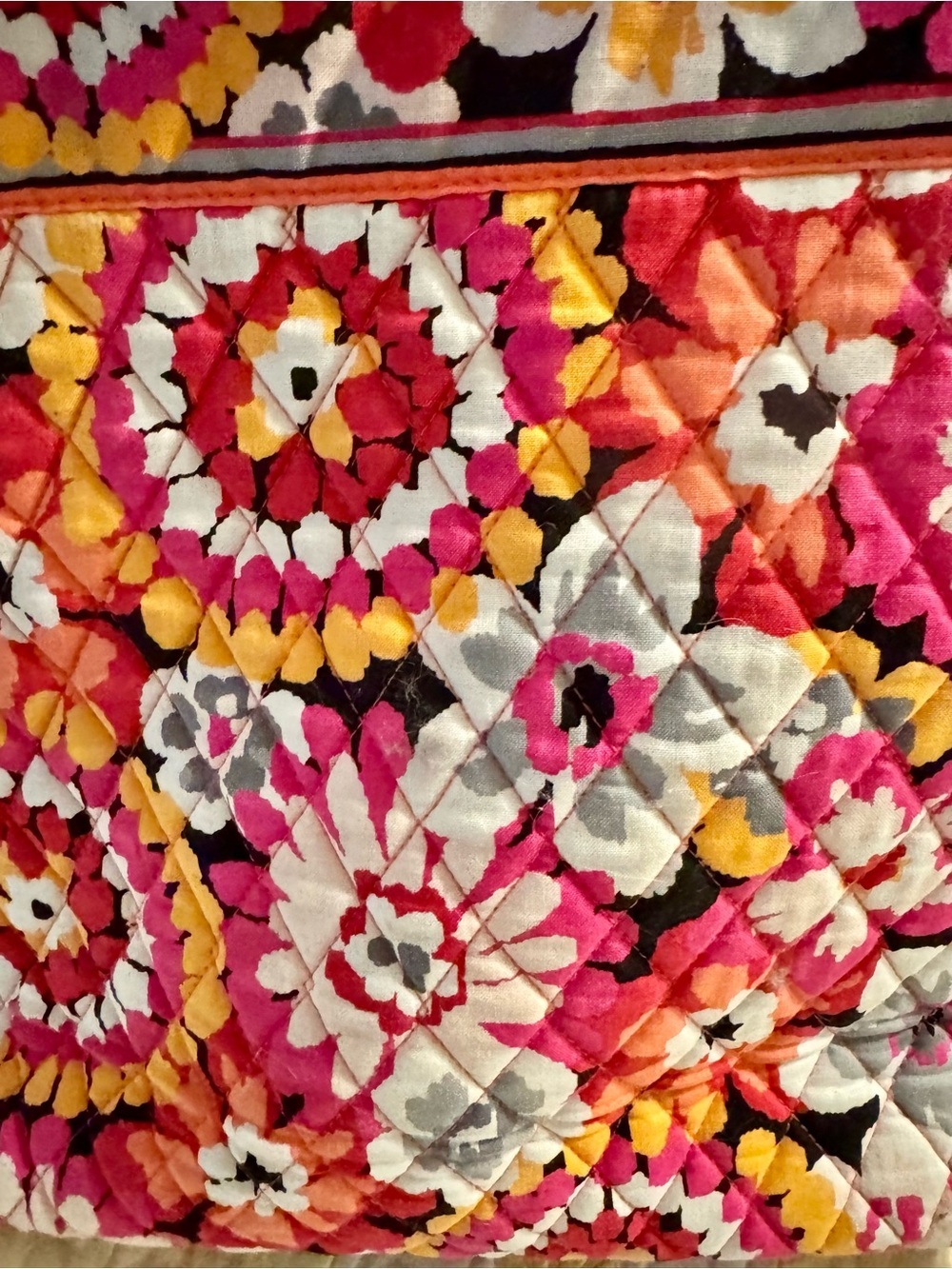 Vera Bradley Pink Multi-Color Quilted Floral Tote - Picture 4 of 5